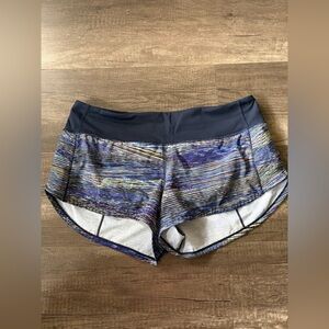 Lululemon Speed Up Short *2.5" Navy Multi